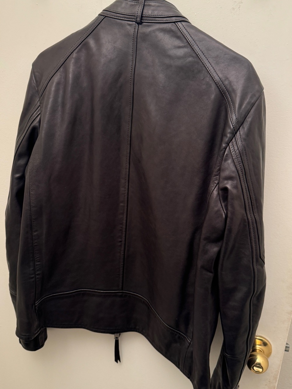 Allsaints Men's Black Leather Jacket - Classic Design